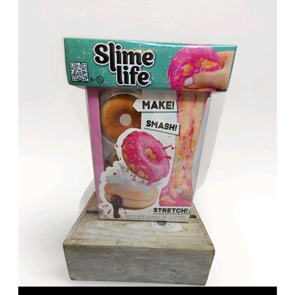 MGA Entertainment Slime Life Pink Icing Round Jelly Filled Donuts DIY Slime MGA